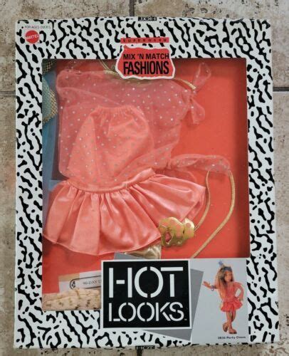 Vintage Lot S Mattel Hot Looks Mix N Match Fashion Outfits