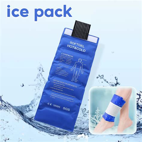 Cold Hot Compress Gel Pack Wearable Ice Pack Reusable For Injury Muscle Strain Sprain