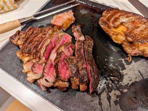 Reverse sear ribeyes from Costco : r/steak
