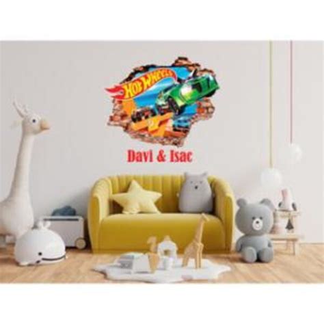 Adesivo De Parede Buraco Falso Hot Wheels Modmaior Leroy Merlin