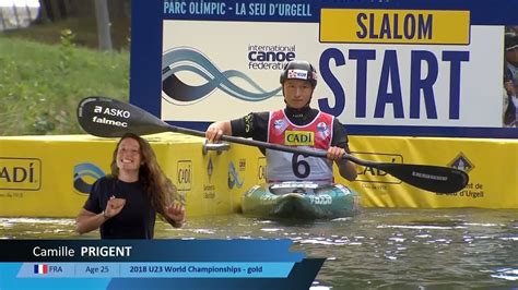 Camille Prigent France Semi Final Icf Canoe Kayak Slalom World