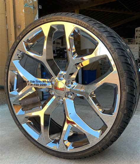 Chevy Tahoe Silverado Snowflake Chrome Wheels Gmc Sierra Yukon Rims