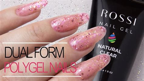 How To Polygel Nails Using Dual Forms With Sparkles Rossi Nail Kit