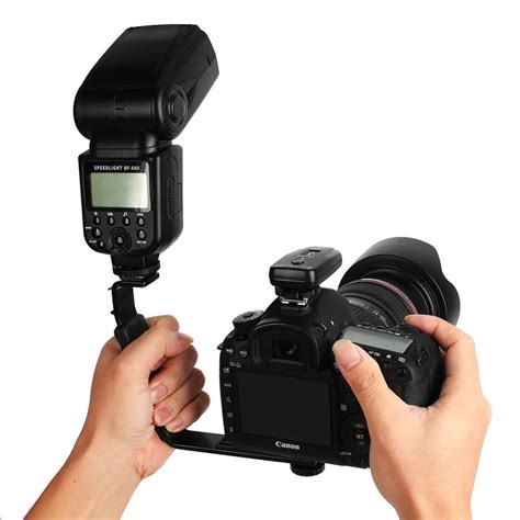 Photo Flash Video Camera Grip Handle L Handle With Standard Side Hot Shoe Mount The Holder