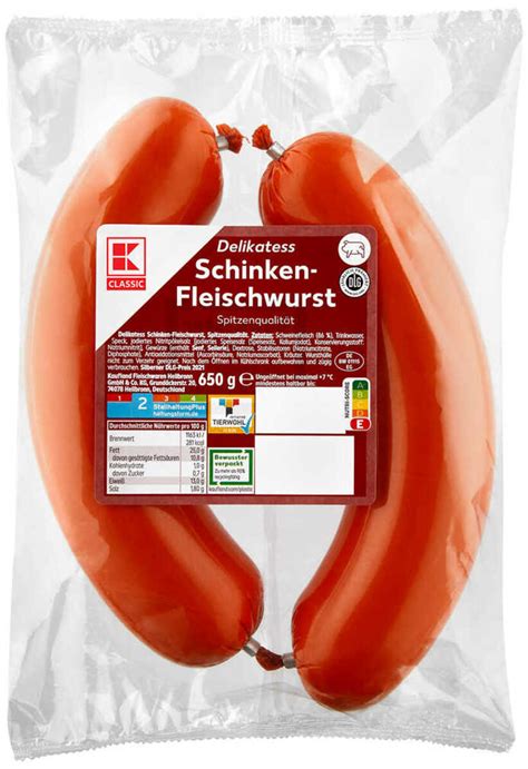 K Classic Schinken Fleischwurst Von Kaufland Ansehen