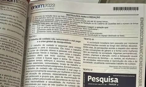 Veja qual é o tema da redação do Enem 2024 - Jornal de Pomerode