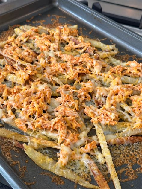 Cheesy Buffalo Chicken Loaded Fries Katie Austin