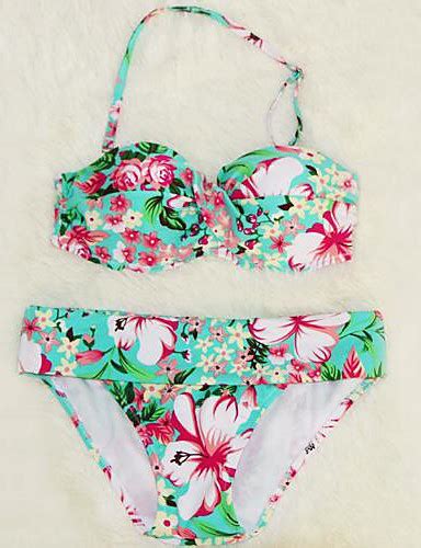 Floral Sexy Maillot De Bain Push Up Plage Bikini Ensemble Des Femmes De
