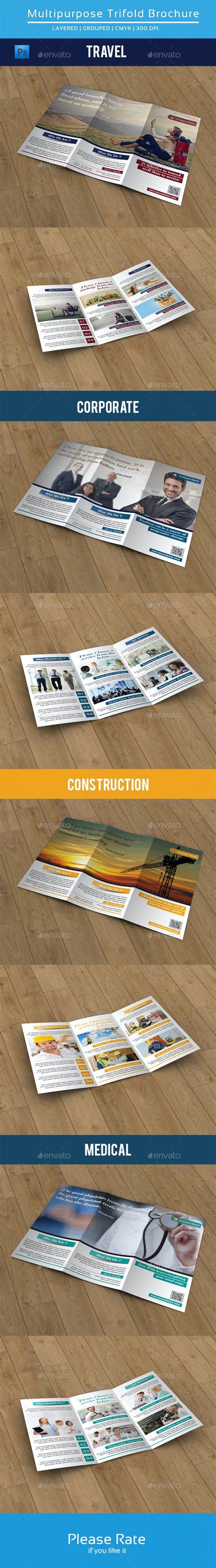 Clean Multipurpose Trifold Brochure V79 Print Templates Graphicriver