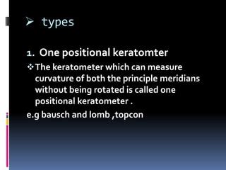 Keratometry | PPT | Free Download