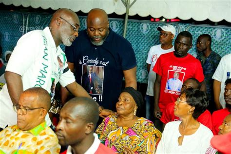 Municipale Cocody Meeting Du Candidat Jean Marc Yac Au Terrain D