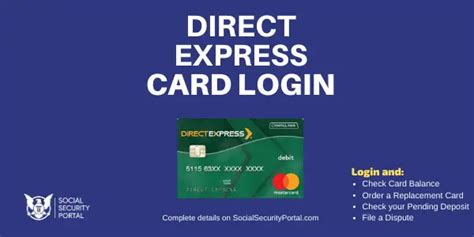 Direct Express Card Login - Social Security Portal