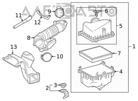 Воздухоприемник Lexus ES350 19- 17750-0P080 артикул 551765 - купить с ...