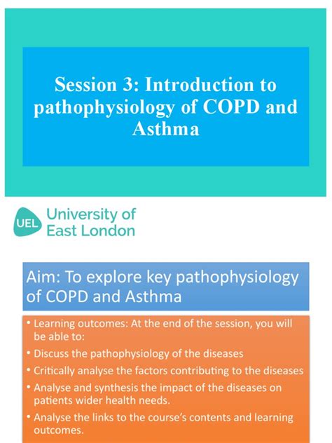 Session 3 Pathophysiology of COPD and Asthma | PDF | Chronic ...