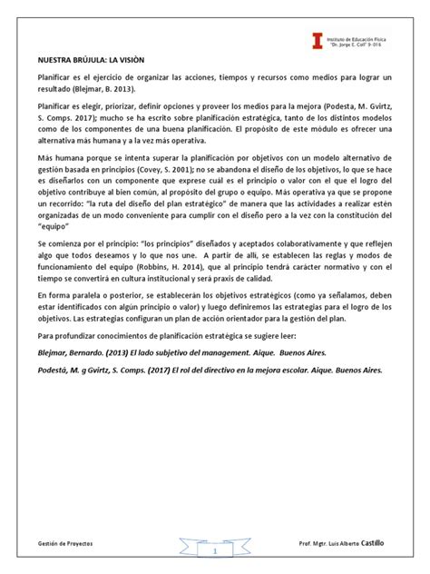 3 Vision Mision Pdf Planificación Planificación Estratégica