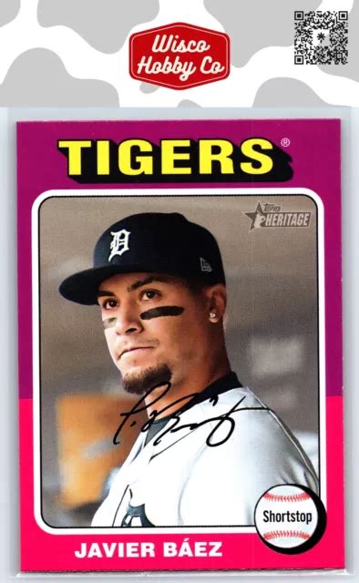 2024 TOPPS HERITAGE Javier Báez 408 Detroit Tigers EUR 2 16 PicClick FR