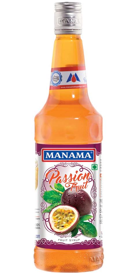 Manama Passion Fruit Syrup 750ml For Cocktails And Mocktails Grocery And Gourmet Foods