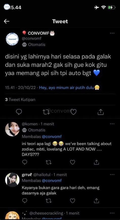 CONVOMF On Twitter Lahir Hari Selasa Artinya Adalah Api Hari2