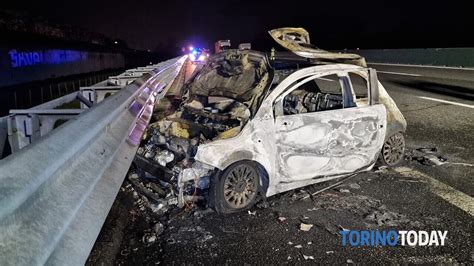 Incidente In Autostrada A Chivasso Scontro Tra Due Auto Una