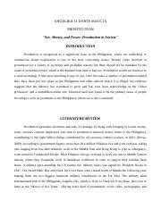 The Impact Of Prostitution On Society Exploring Sex Money And Course Hero