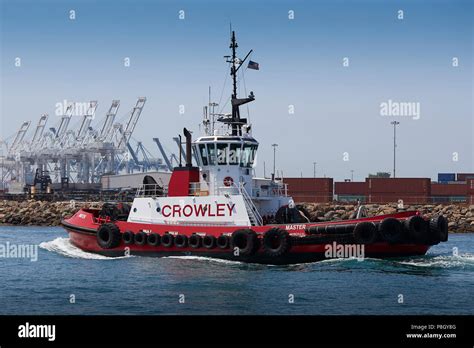 Crowley Maritime Tractor Tug Master Under Way In The Port Of Long