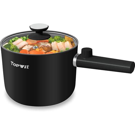 Topwit Hot Pot Electric L Ramen Cooker Portable Non Stick Frying Pan Electric Pot For