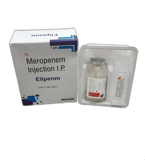 Elipenm Allopathic Meropenem Injection Mg Packaging Type Glass