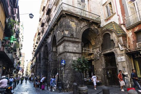 Via Dei Tribunali In Naples Italy Editorial Stock Image Image Of