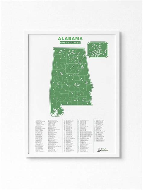 Best Alabama Golf Course Map Special T Golf Course Prints