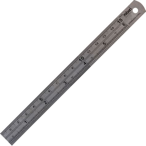 Rolson 50822 150mm Stainless Steel Ruler | Rapid Electronics