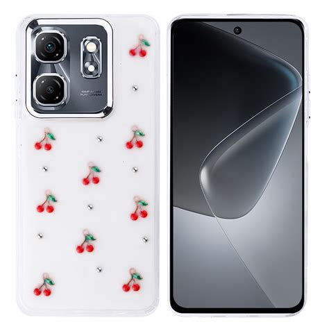 İnfinix Hot 50i Kılıf Airbag Tasarımlı Simli Şeffaf Zore Kutup Kapak Hot 50i Zore