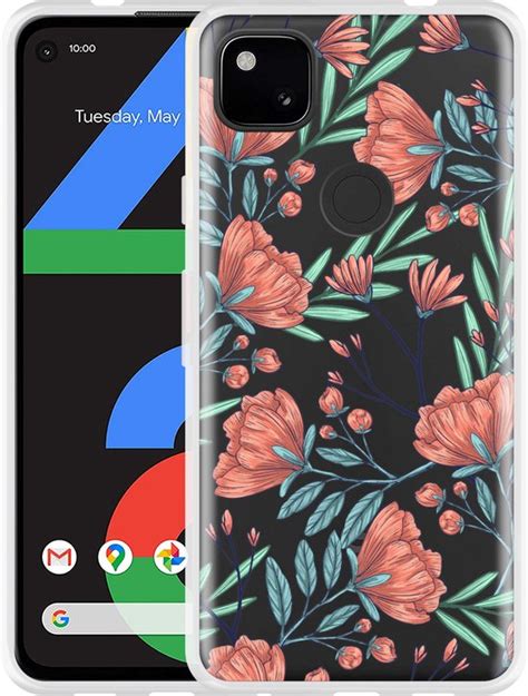 Google Pixel 4a Hoesje Poppy Roses Designed By Cazy Bol