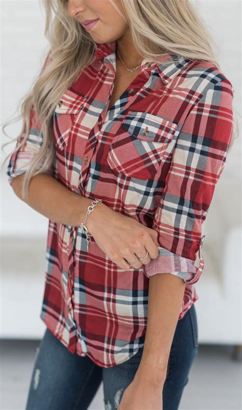 Cutest Plaid Top Ever Pretty Much A Fall Wardrobe Staple Aff Plaid Shirts Cut Shirts