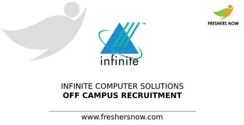 Infinite Computer Solutions Off Campus Drive For Freshers