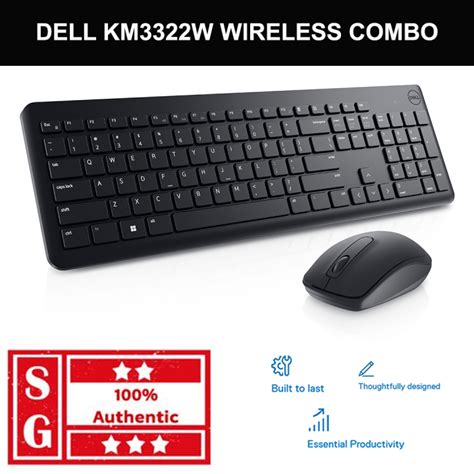 Dell Wireless Combo Keyboard And Mouse Us English Km3322w Dell
