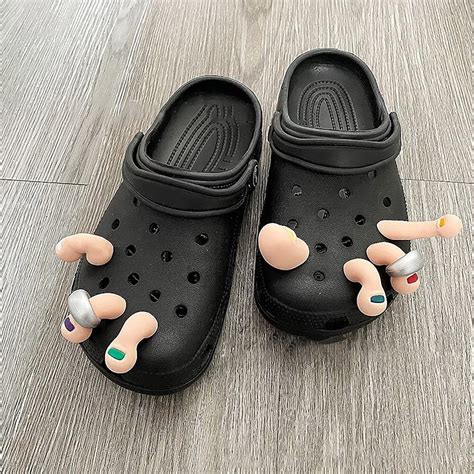 Toe Croc Charm Funny Shoe Charms for Crocs Hilarious - Etsy New Zealand