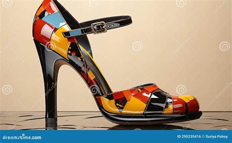 Abstract Pop Art Shoe Design A Unique And Surreal Pop Art Inspired Shoe
