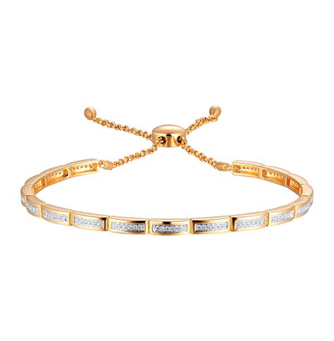 Золотой браслет с бриллиантами БРИЛЛИАНТЫ ЯКУТИИ 8088-B5R-01: розовое ...