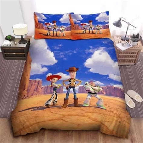 walt disney toy story woody buzz lightyear jessie quilt duvet cover set
