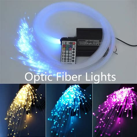 Led Colorful Plastic Fiber Optic Light Kit Light Engien Fr Remote Led