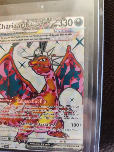 1 Ship Pokemon Tcg Card Charizard Ex Tera Svp 056 Ultra Rare Holo