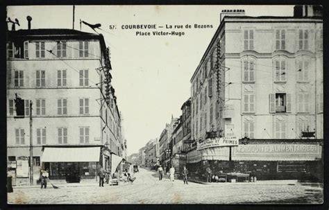 La Rue de Bezons Place Victor Hugo à Courbevoie Place Victor Hugo