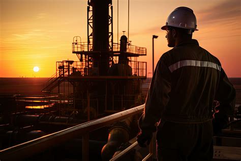 Oil and gas industry background. Oil and gas workers are working in oil