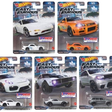 Jual Hot Wheels Fast And Furious Set Nissan Skyline GT R BNR R Orange Kota Denpasar Aza