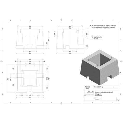 Betonfundament Passend F R Lades Ule Sicharge D