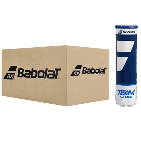 CASE OF 18 CANS OF 4 BABOLAT TEAM ALL COURT BALLS - BABOLAT - Balls ...
