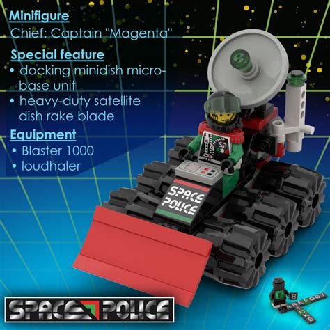 Lego Moc Space Police Ii Satellite Plough By Nobsi Rebrickable Build With Lego