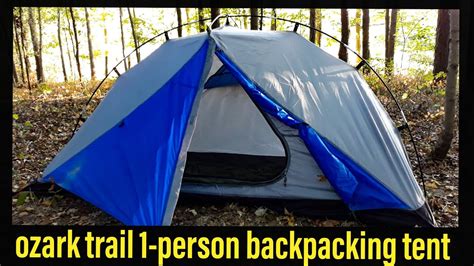 Review Ozark Trail 1 Person Backpacking Tent Youtube