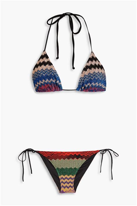 MISSONI Crochet Knit Triangle Bikini THE OUTNET