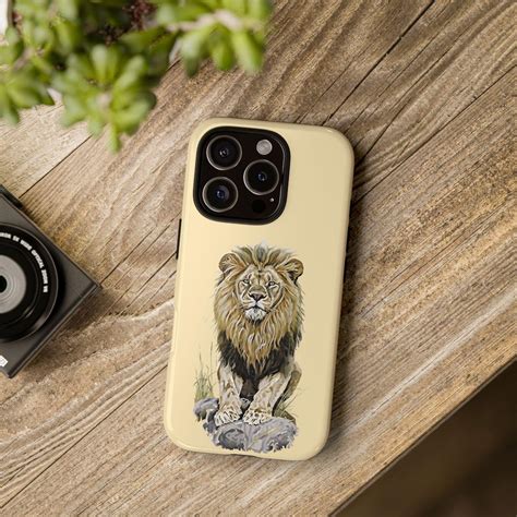 Lion Phone Case African Wildlife Safari Tough Cover For Iphone 16 15 14